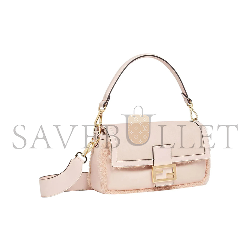 FENDI LAMBSKIN SHEARLING BAGUETTE SOAP 8BR600ALMRF136T (28*14*8cm)